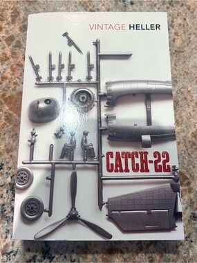 Catch-22 by Heller — Vintage Paperback with White & Gray Cover Red Spine